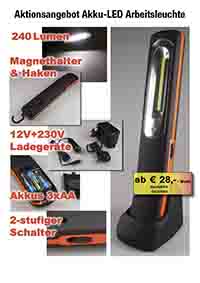 Aktionsangebot LED-Arbeitsleuchten